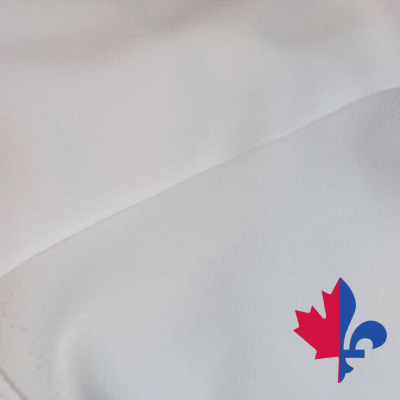 White wicking jersey - Made in Canada